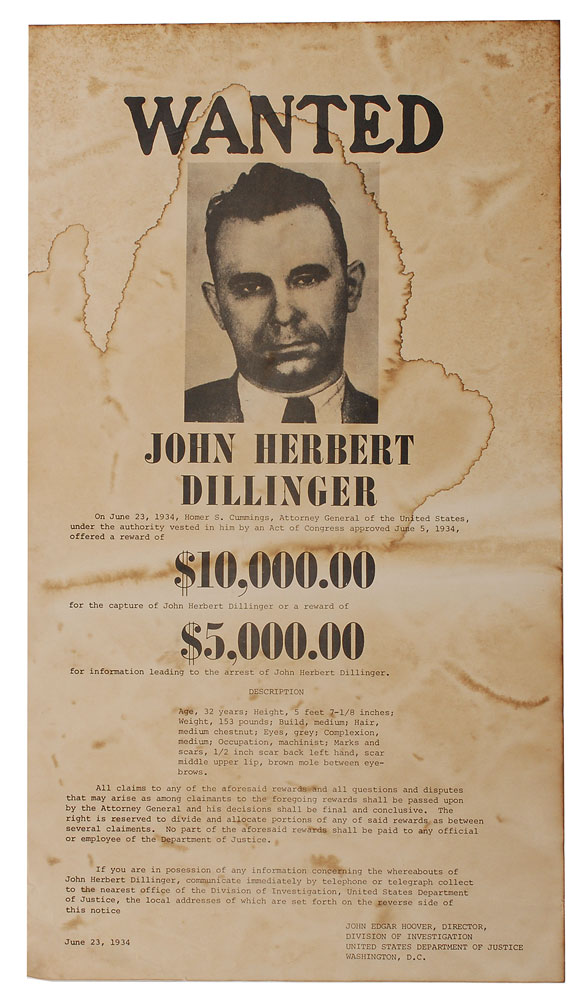 Lot #260 John Dillinger