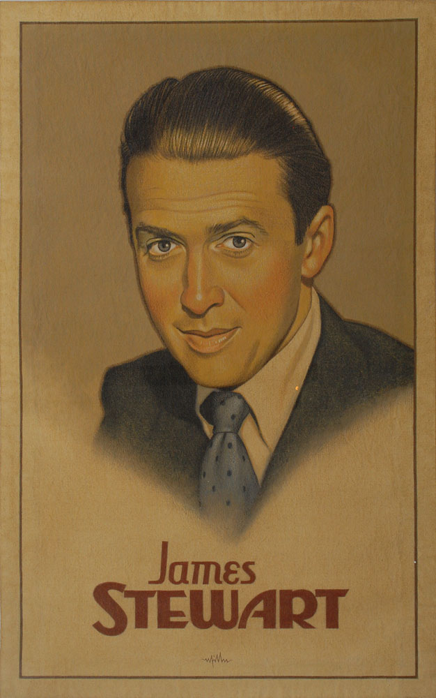 Lot #2535 James Stewart Original Art Banner
