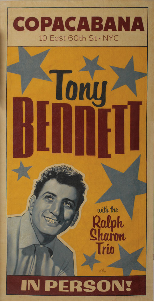 Lot #2212 Tony Bennett Art Banner