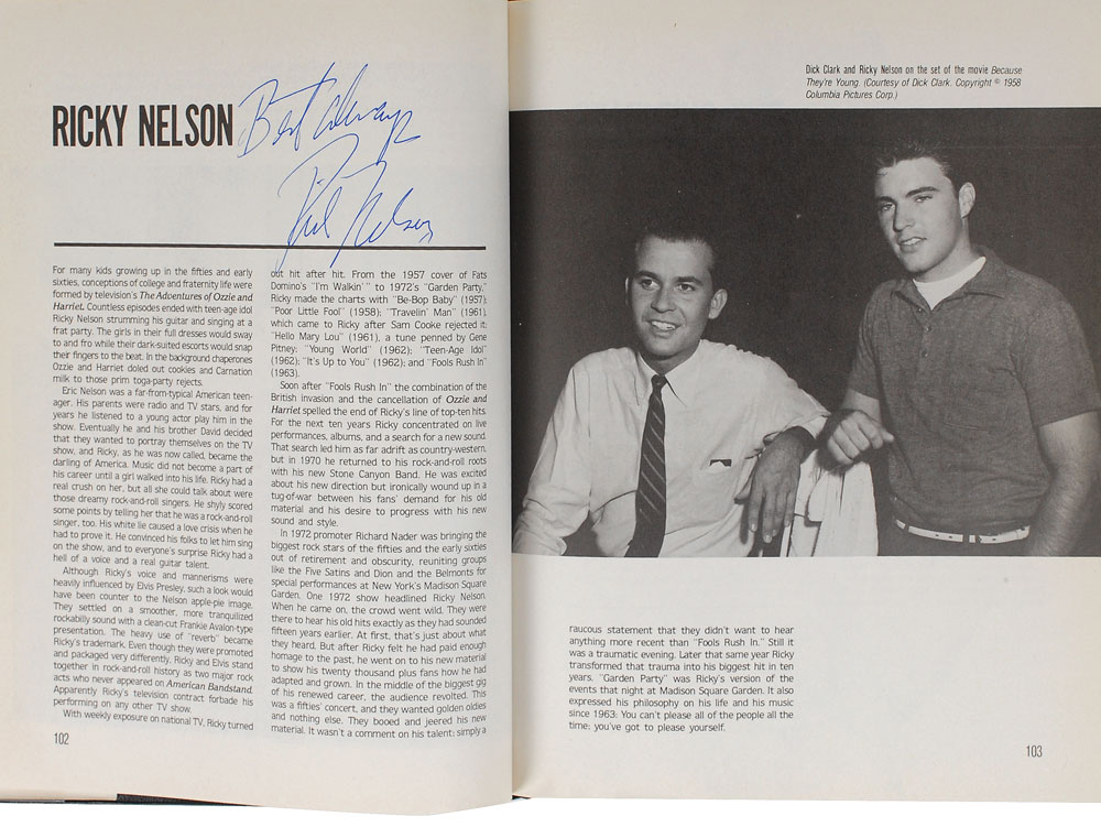 Lot #2298 Rock and Roll Musicians Signed Book
