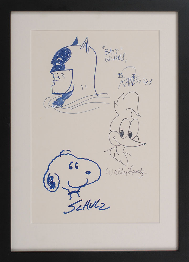 Lot #2596 Animators Signed Sketches: Schulz,