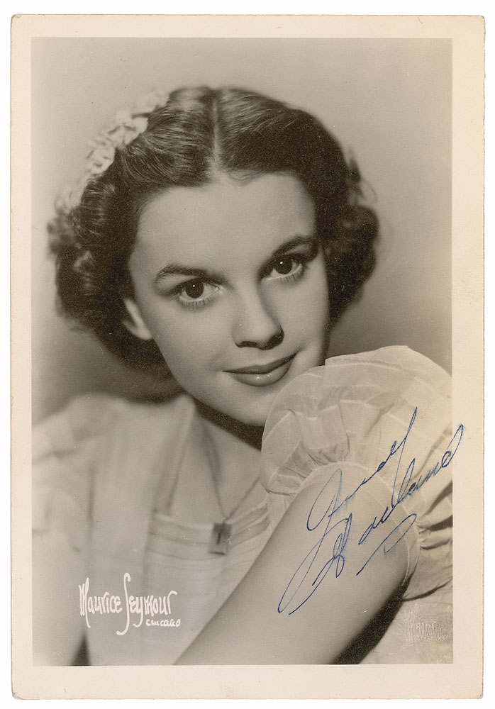 Lot #2477 Judy Garland Signed Photograph