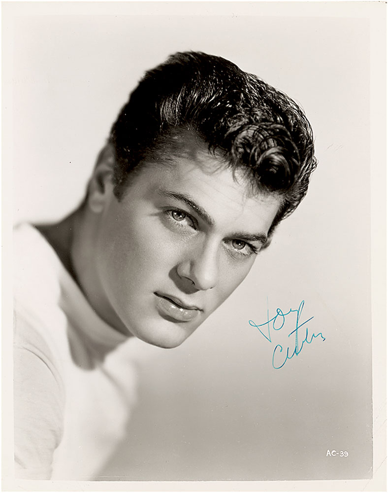 Lot #2496 Tony Curtis Signed Photograph