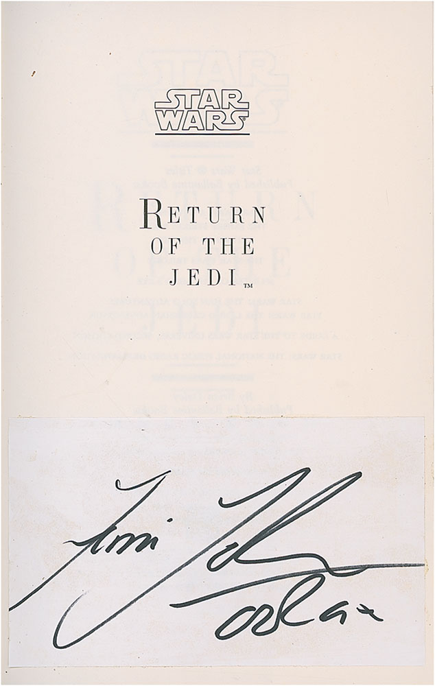 Lot #2570 Star Wars Signed Book