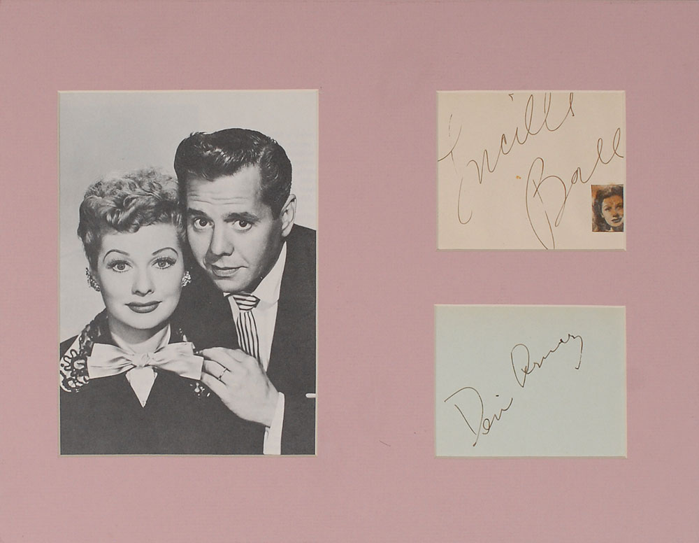 Lot #2548 I Love Lucy: Ball and Arnaz Signature
