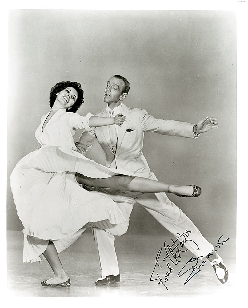 Lot #2492 Fred Astaire and Cyd Charisse Signed