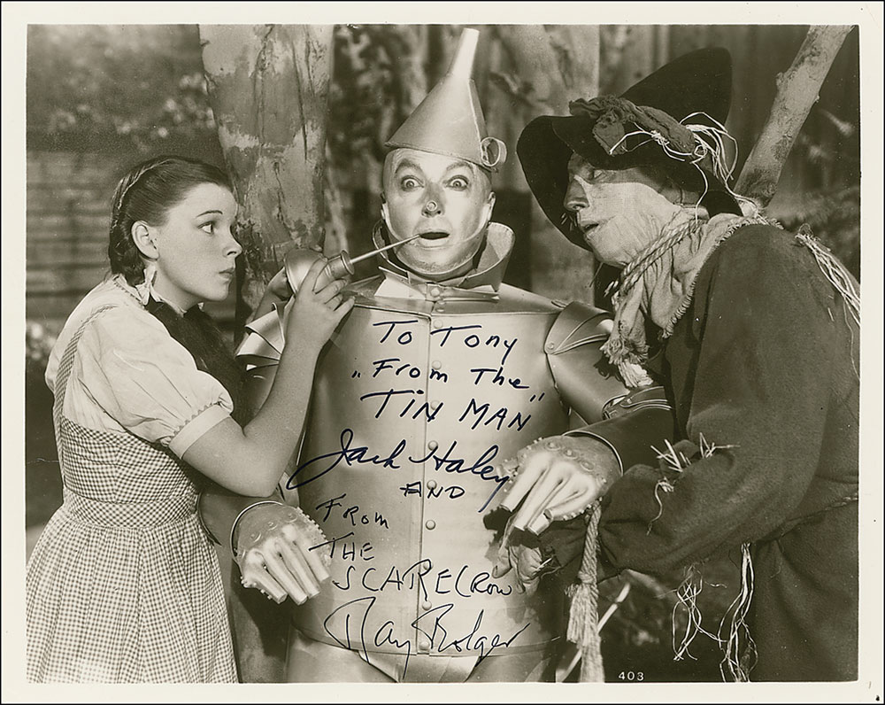 Lot #2507 Wizard of Oz: Haley and Bolger Signed