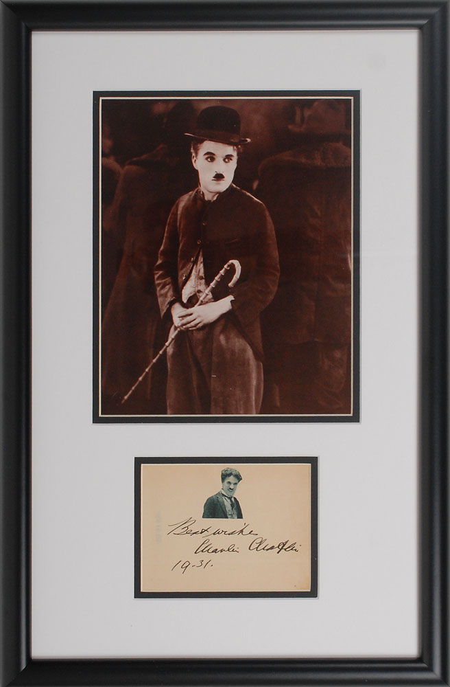 Lot #2514 Charlie Chaplin Signature