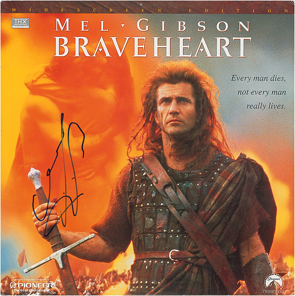 Lot #2575 Mel Gibson Signed Laser Disc