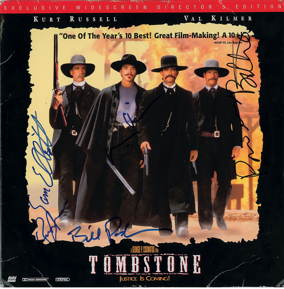 Lot #2574 Tombstone Signed Laser Disc