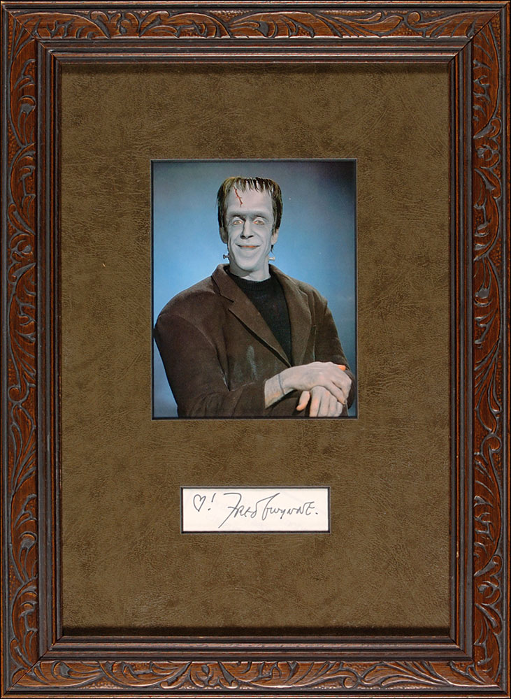 Lot #2553 The Munsters: Fred Gwynne Signature