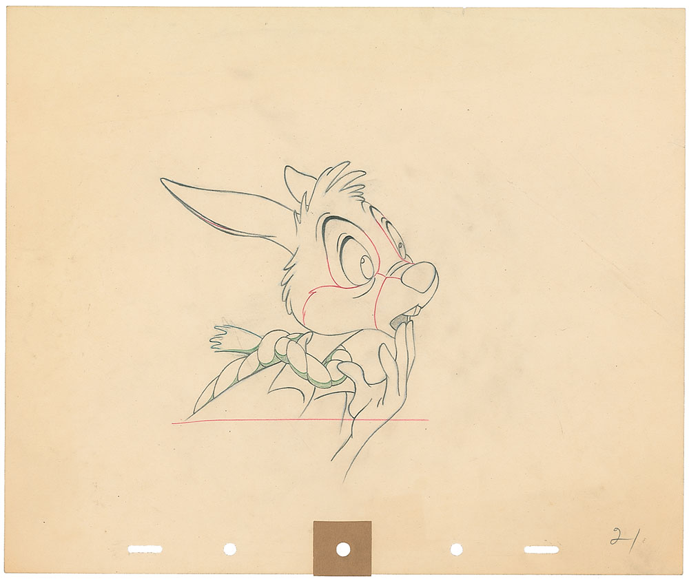 Lot #1059 Br’er Rabbit production drawing from