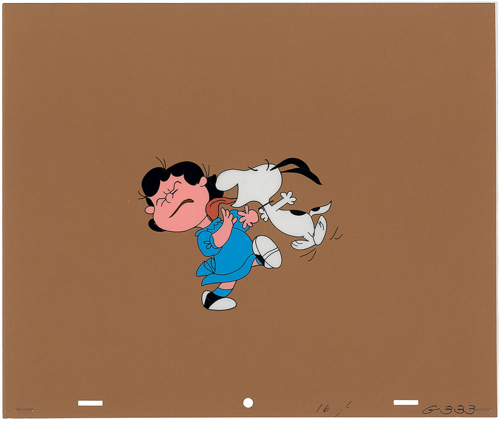 Lot #1226 Snoopy and Lucy production cel from