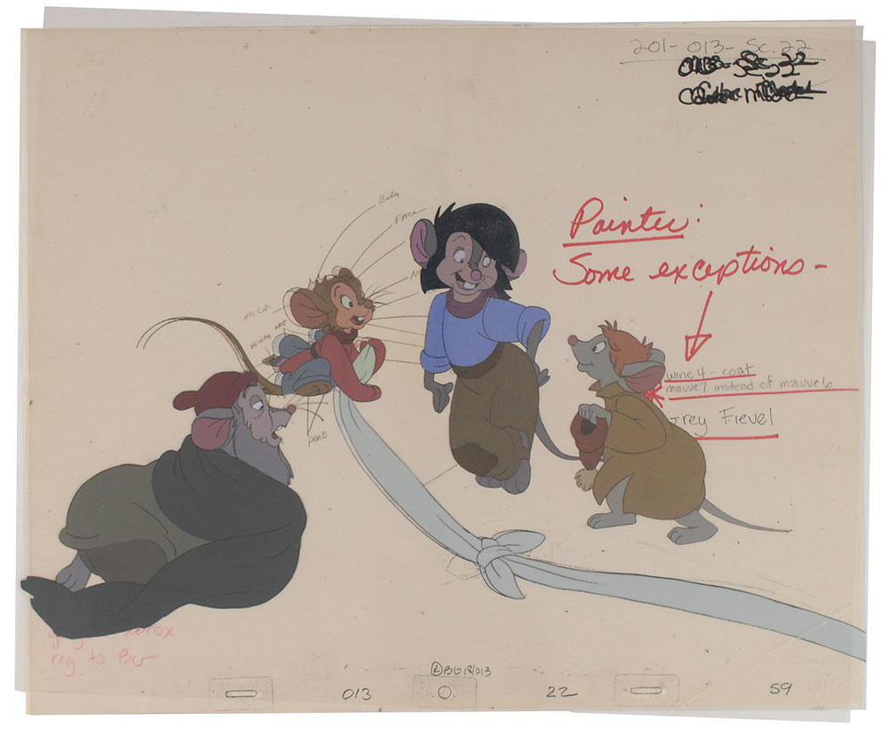Lot #1194 Fievel, Tony, and Others color model