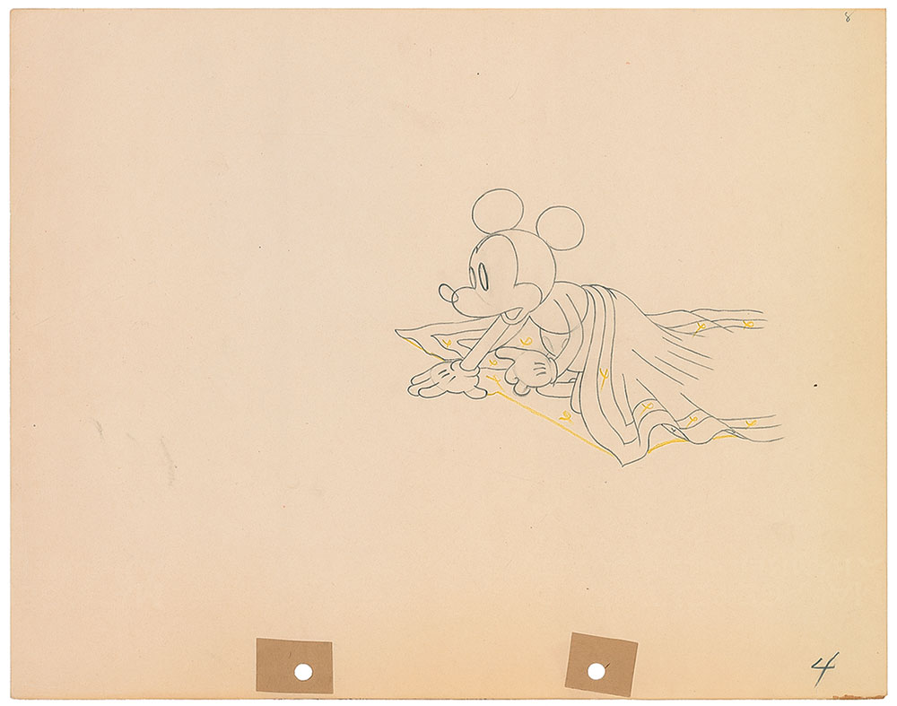 Lot #1011 Mickey Mouse production drawing from