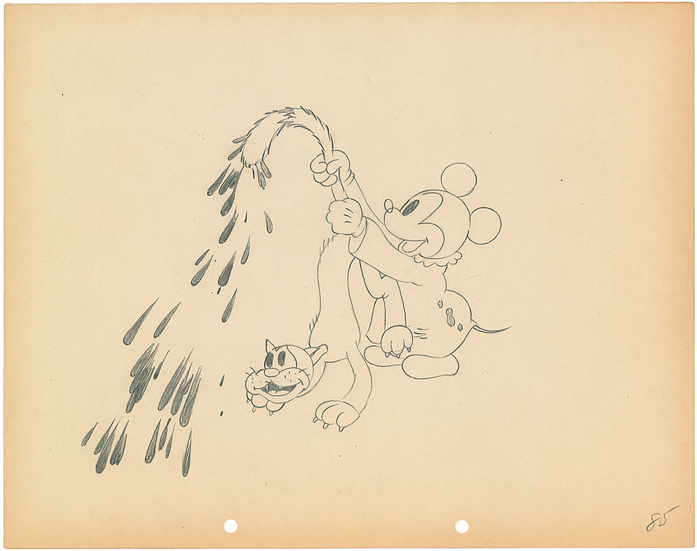 Lot #1015 Baby Mickey with Kitty production