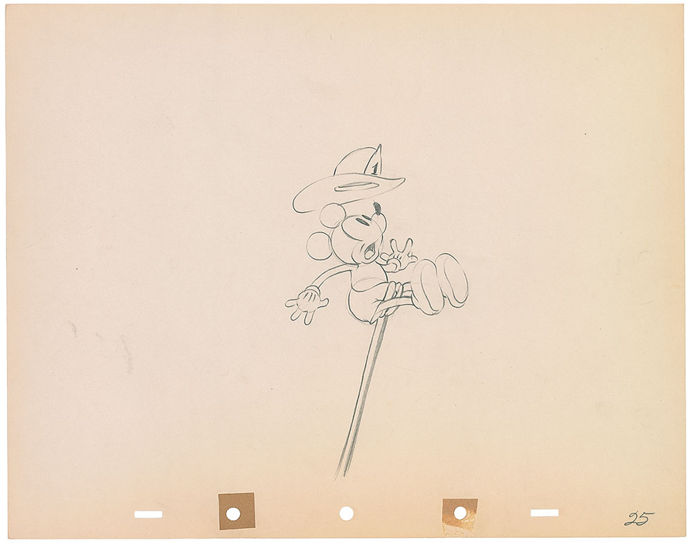 Lot #1049 Mickey Mouse production drawing from