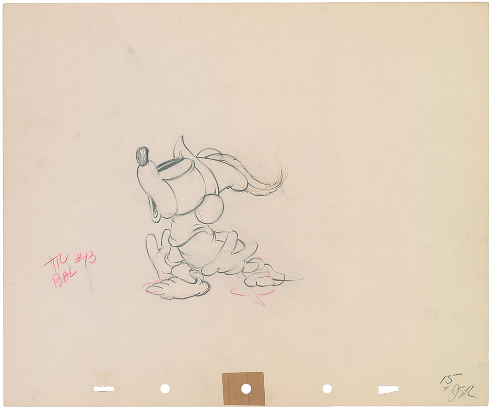 Lot #1031 Mickey Mouse production drawing from The