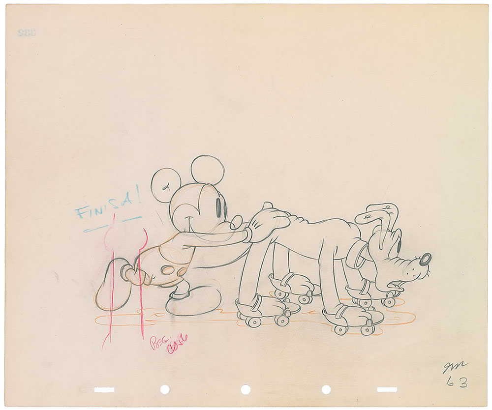 Lot #1039 Mickey Mouse and Pluto production