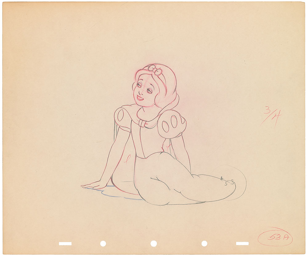 Lot #1061 Snow White production drawing from Snow