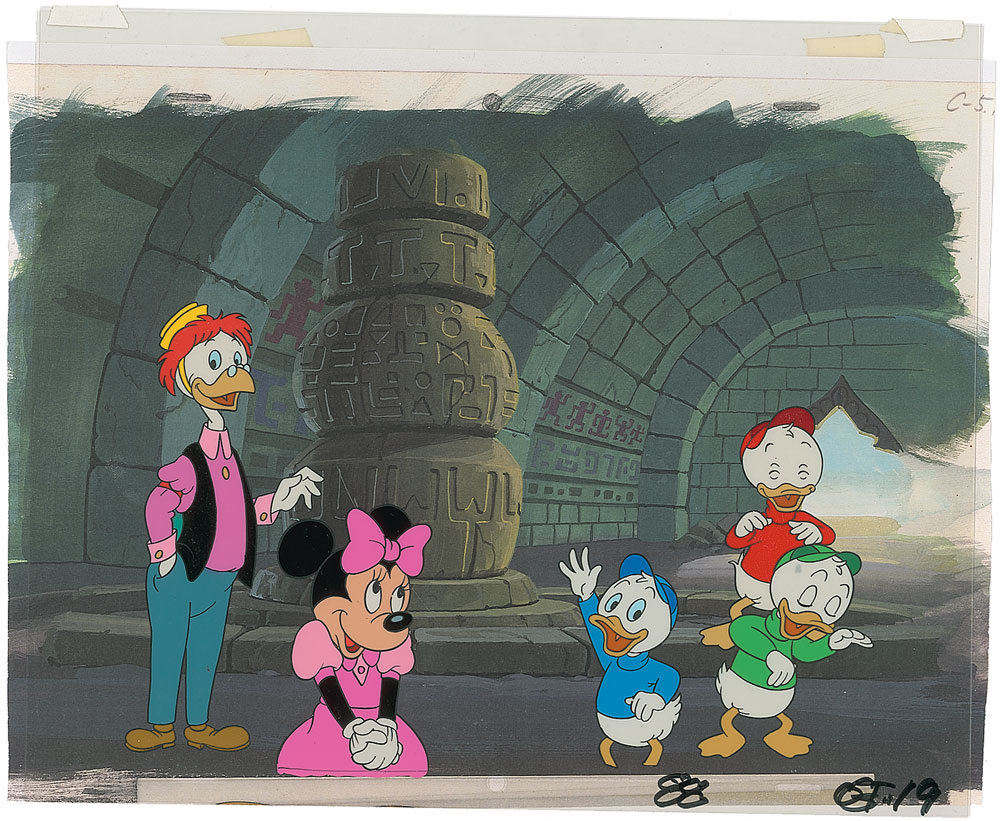 Lot #1122 Minnie Mouse, Donald’s Nephews, and Gyro