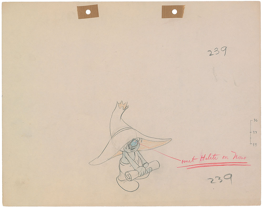 Lot #1134 Hillbilly Flea production drawing from