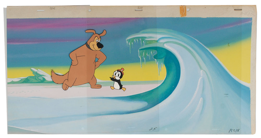 Lot #1181 Chilly Willy and Smedley production cels