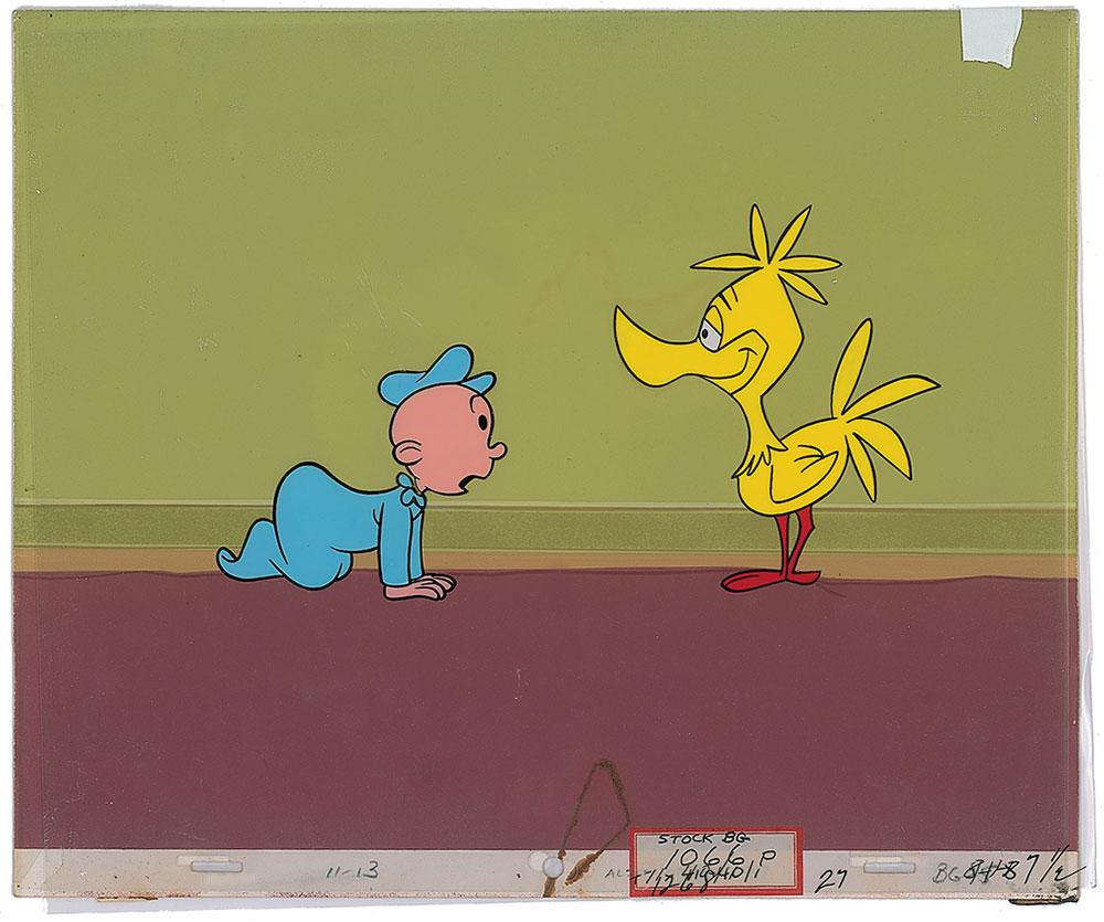 Lot #1198 Swee’ Pea production cel and production