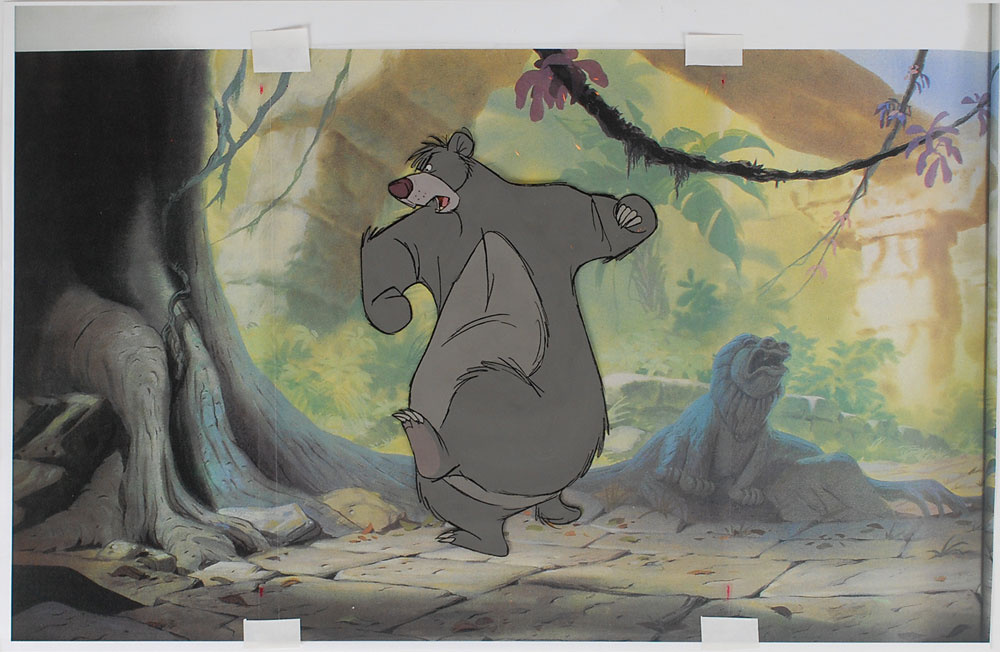 Lot #1111 Baloo production cel from The Jungle