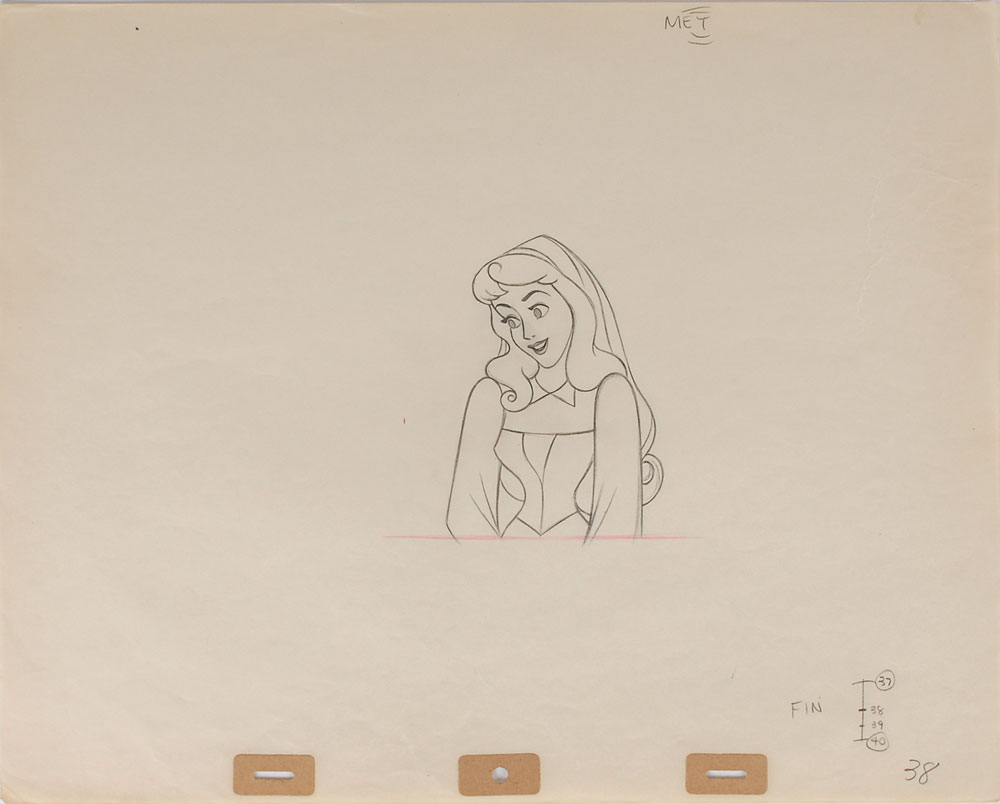 Lot #1124 Briar Rose production drawing from