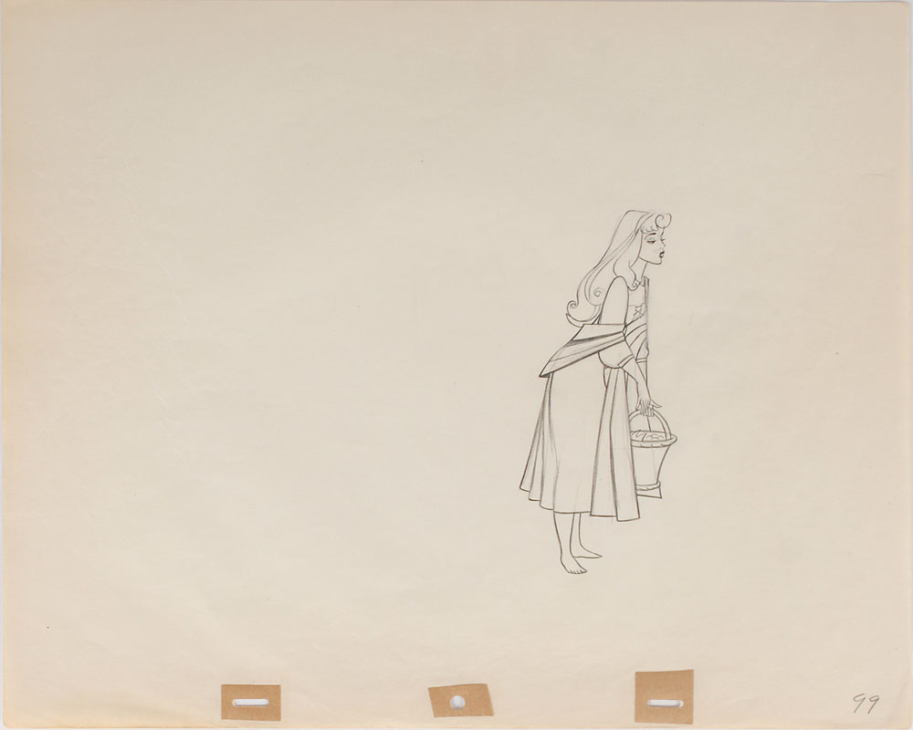 Lot #1125 Briar Rose production drawing from