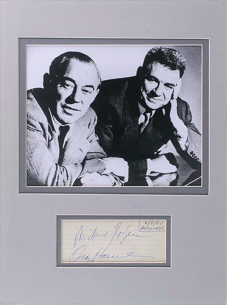 Lot #843 Rodgers and Hammerstein