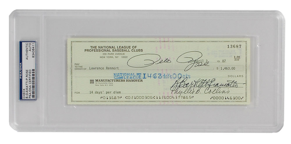 Pete Rose  RR Auction