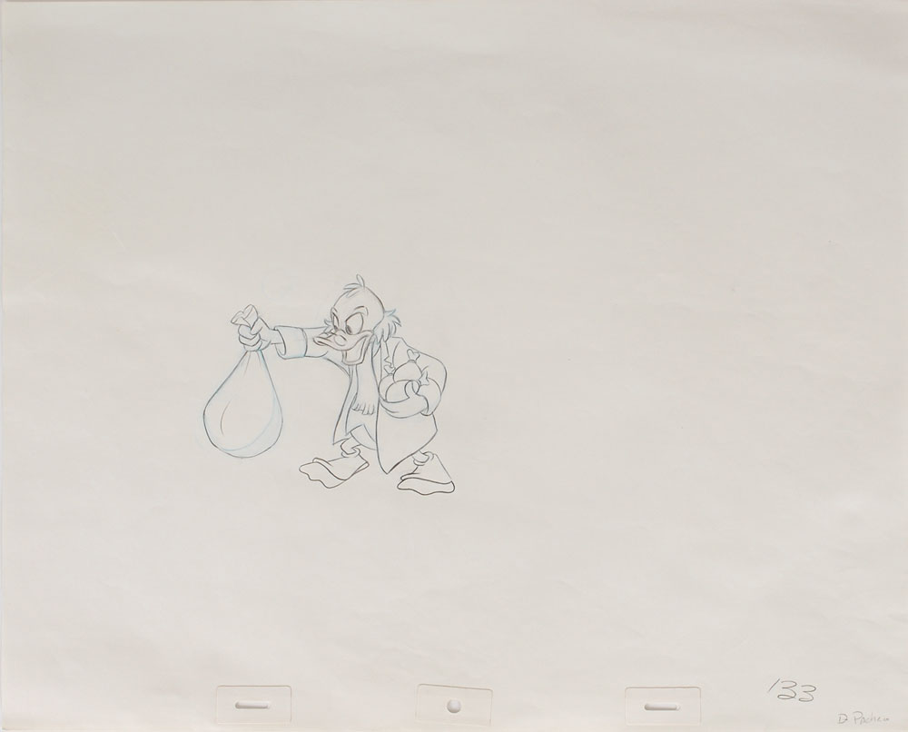 Lot #1116 Uncle Scrooge production drawings from
