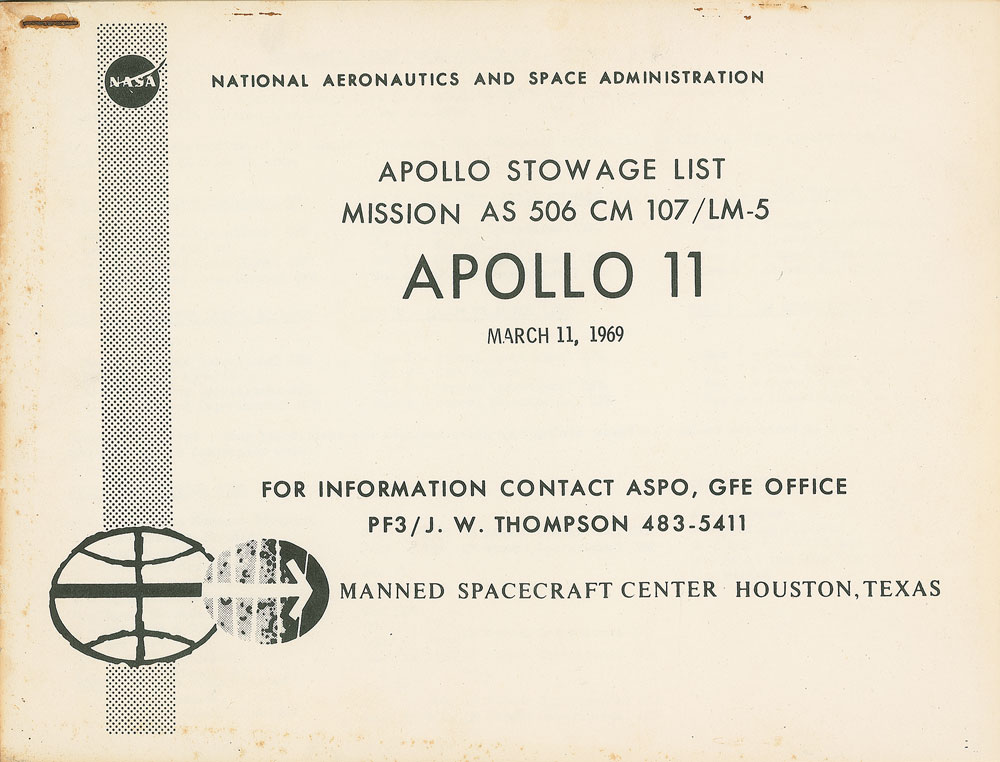 Lot #602 Apollo 11