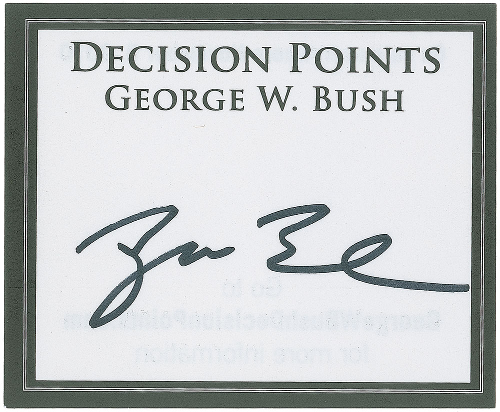 Lot #150 George W. Bush