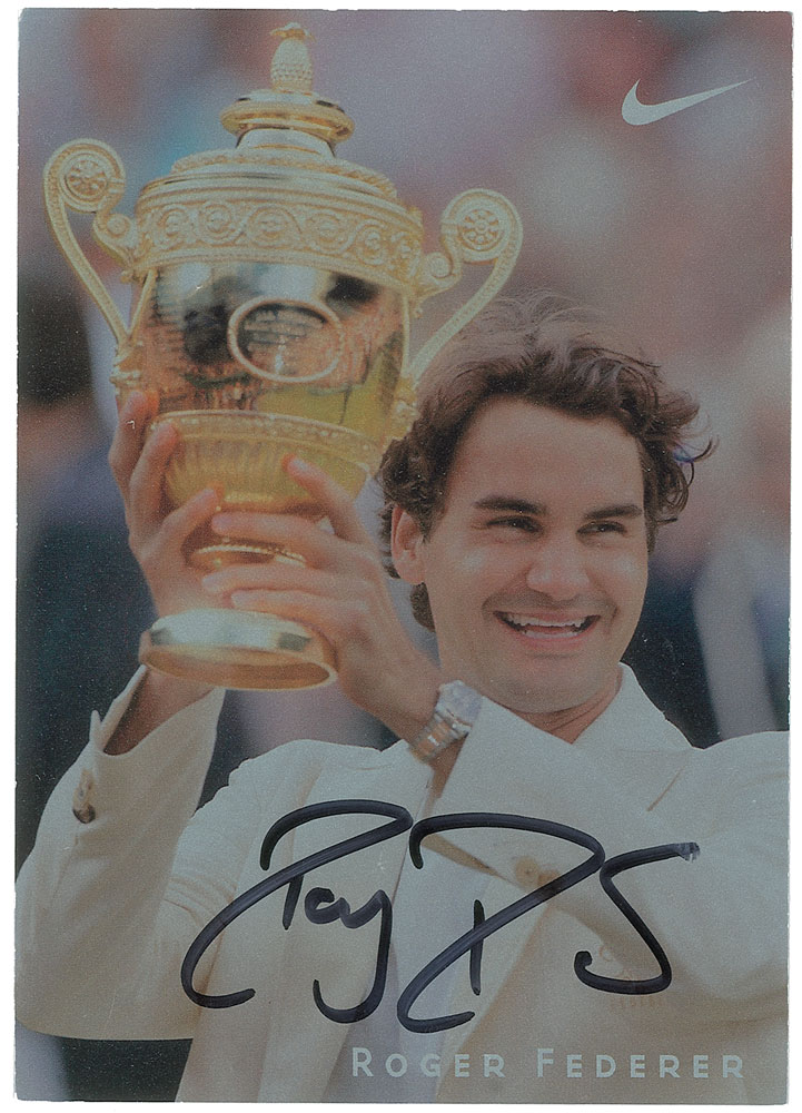 Lot #1016 Roger Federer