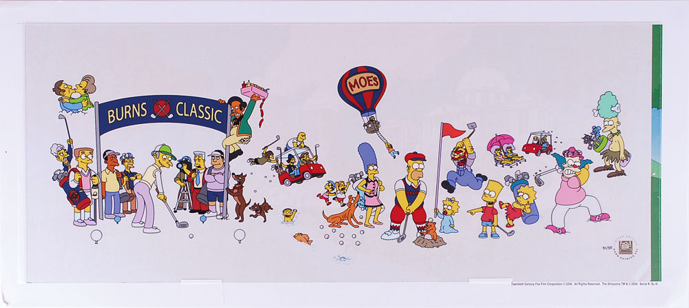 Lot #1263 The Simpsons limited edition cel from