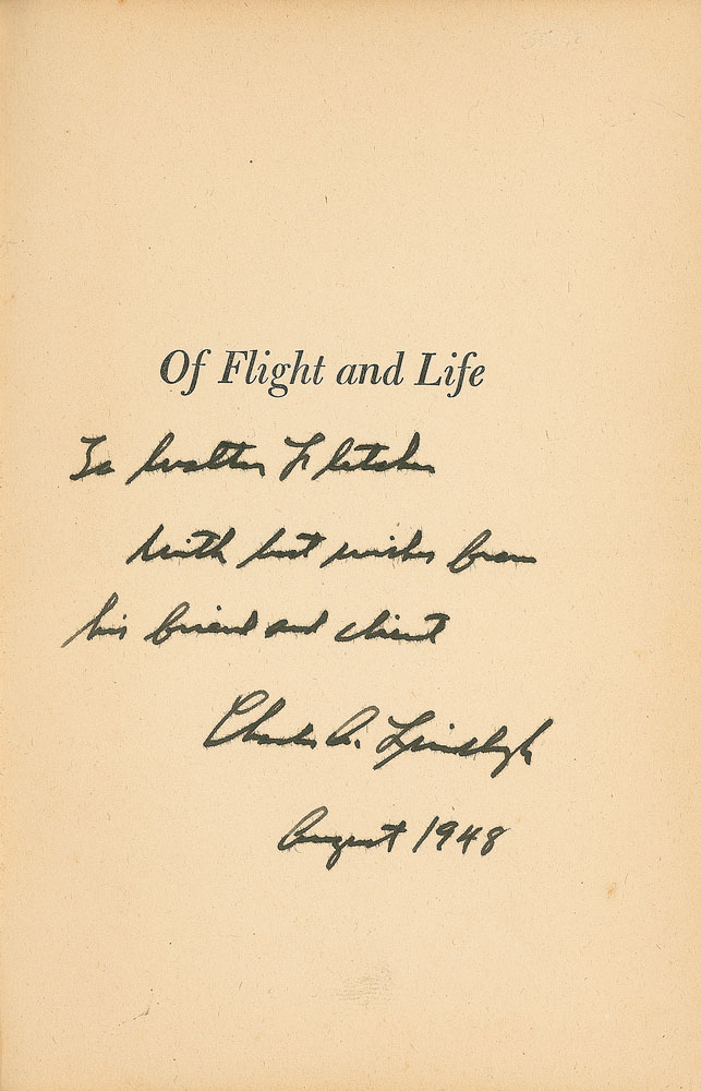 Lot #412 Charles Lindbergh