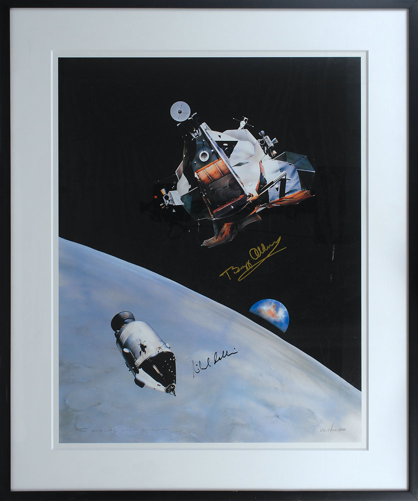 Lot #455 Buzz Aldrin and Michael Collins