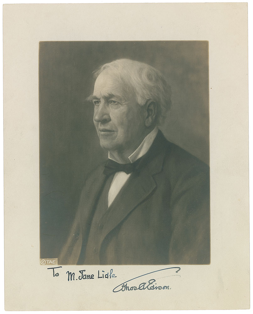 Lot #186 Thomas Edison