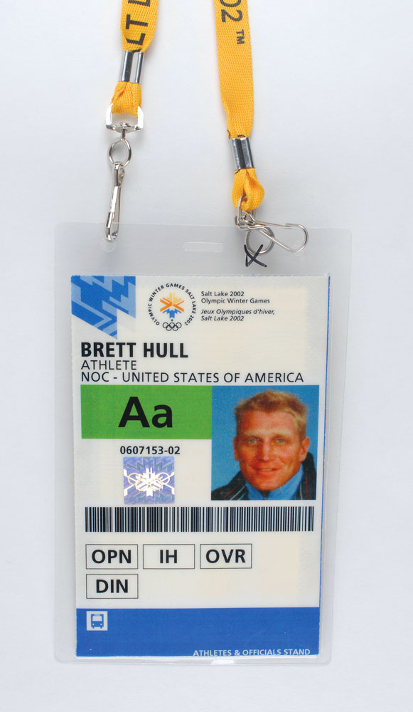 Lot #3092 Salt Lake City 2002 Winter Olympics Collection Belonging to Brett Hull
