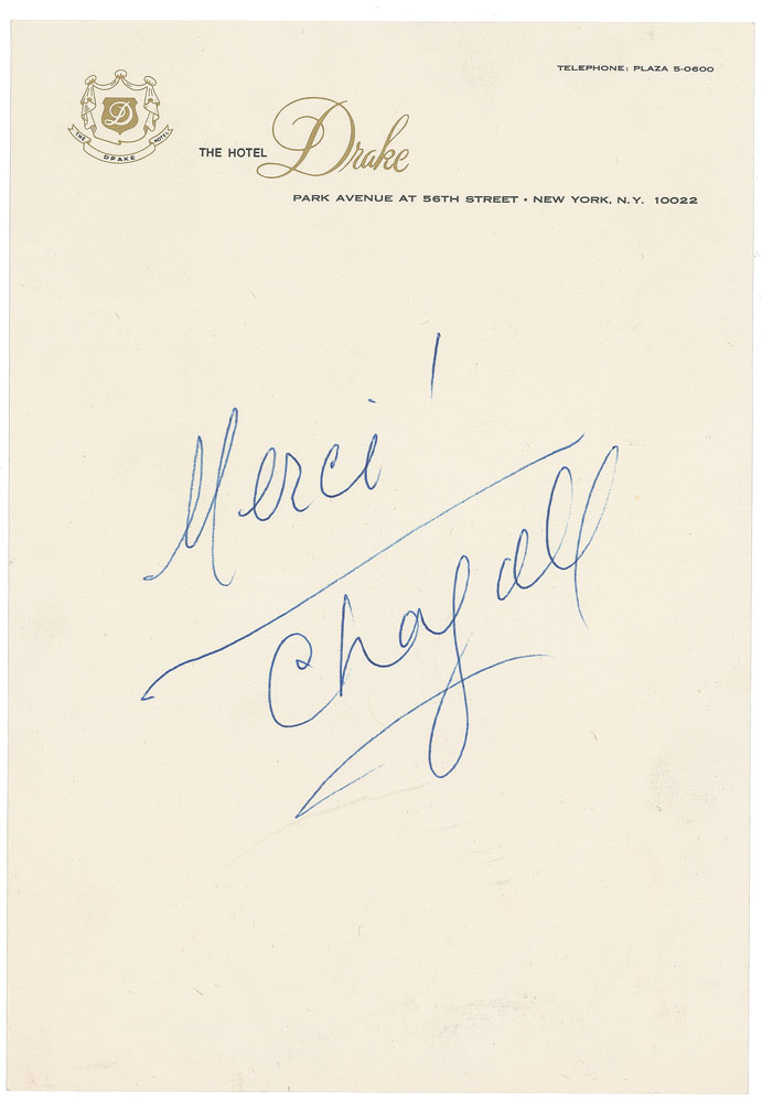 Lot #653 Marc Chagall