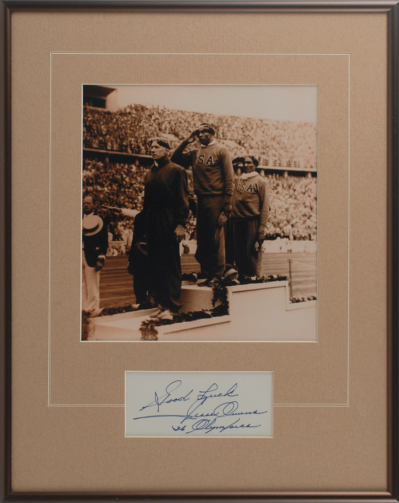 Lot #3034 Jesse Owens Signature