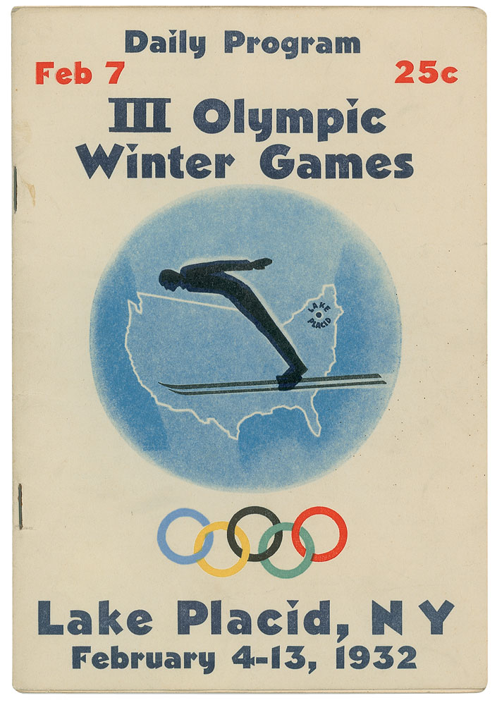Lot #3022 Lake Placid 1932 Winter Olympics Set of Five Programs - Image 2
