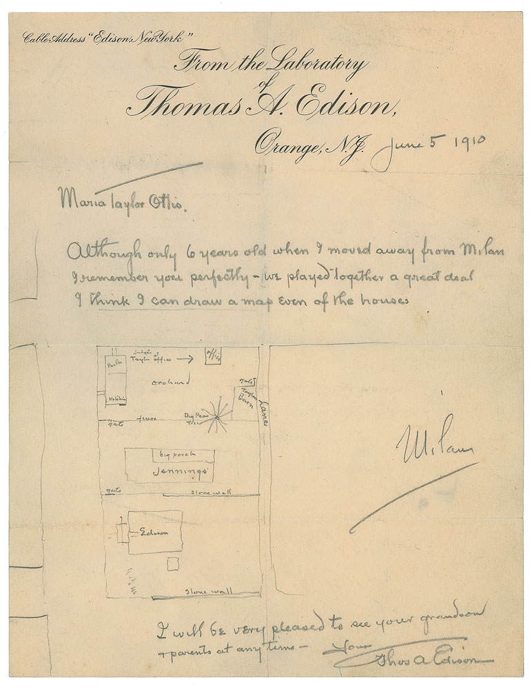 Lot #184 Thomas Edison