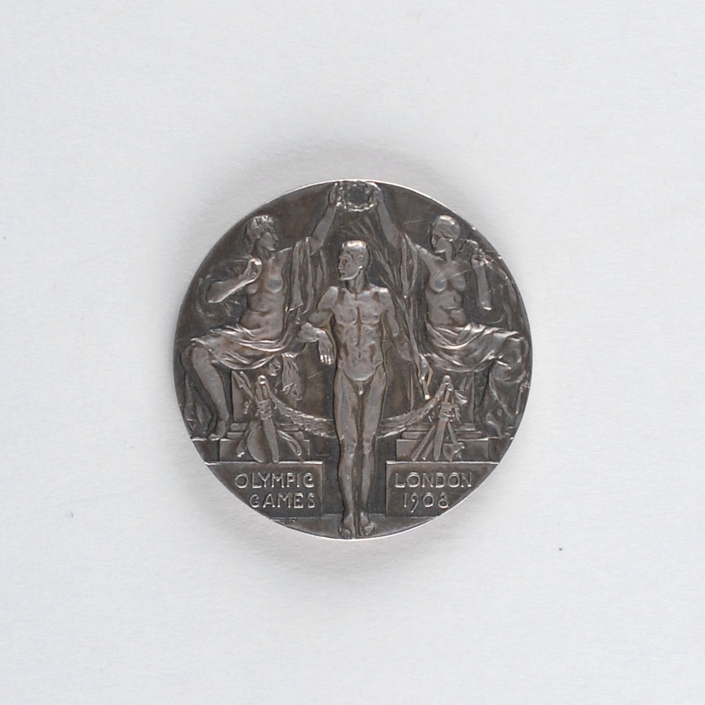 Lot #3008 London 1908 Summer Olympics Silver Winner’s Medal - Image 1
