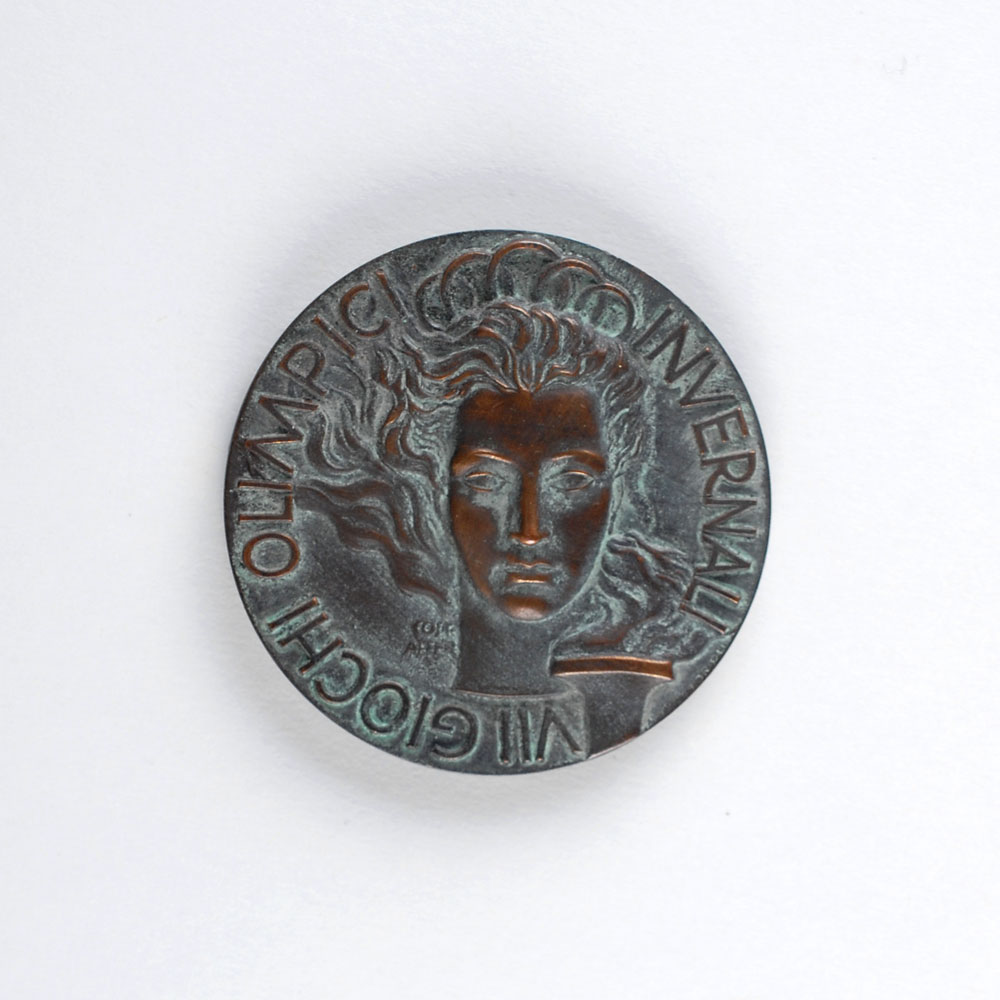 Lot #3040 Cortina 1956 Winter Olympics Bronze Winner’s Medal - Image 1