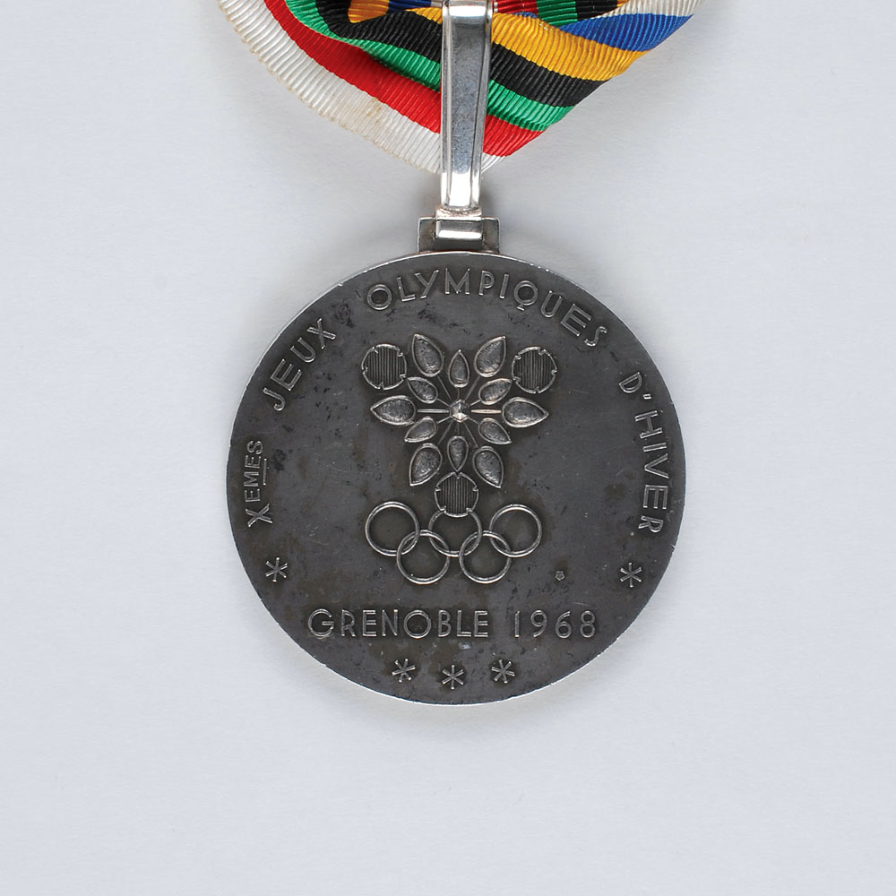 Lot #3051 Grenoble 1968 Winter Olympics Silver Winner’s Medal