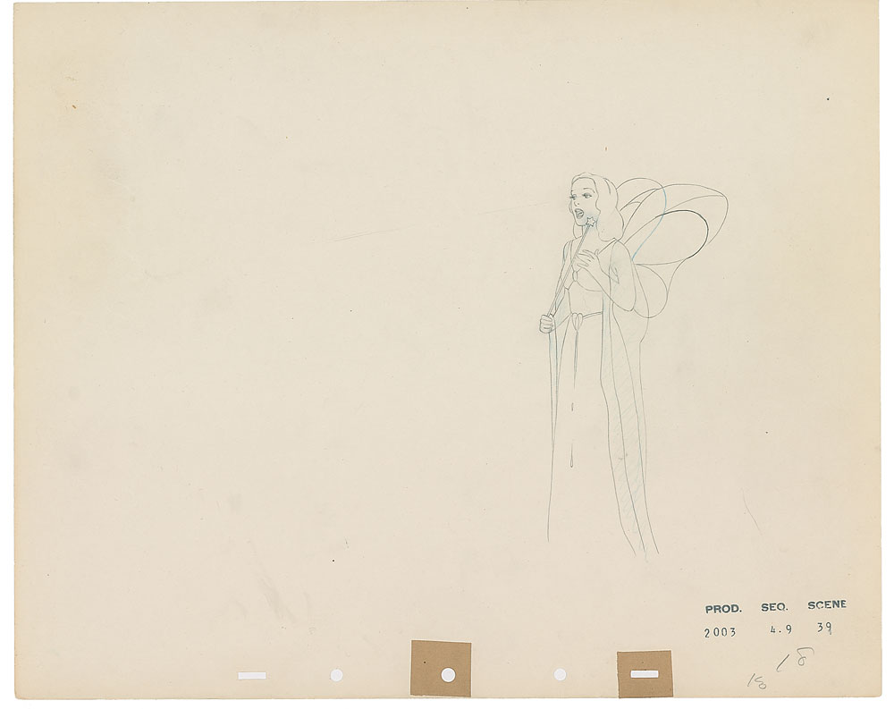 Lot #1092 The Blue Fairy production drawing from